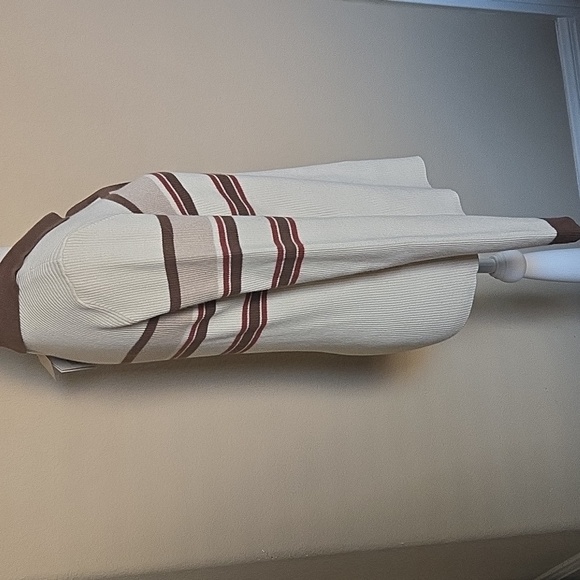 NEW Faherty Mikki Polo Long Sleeve Ribbed Pullover Retro Fall Stripe - L - Picture 4 of 11